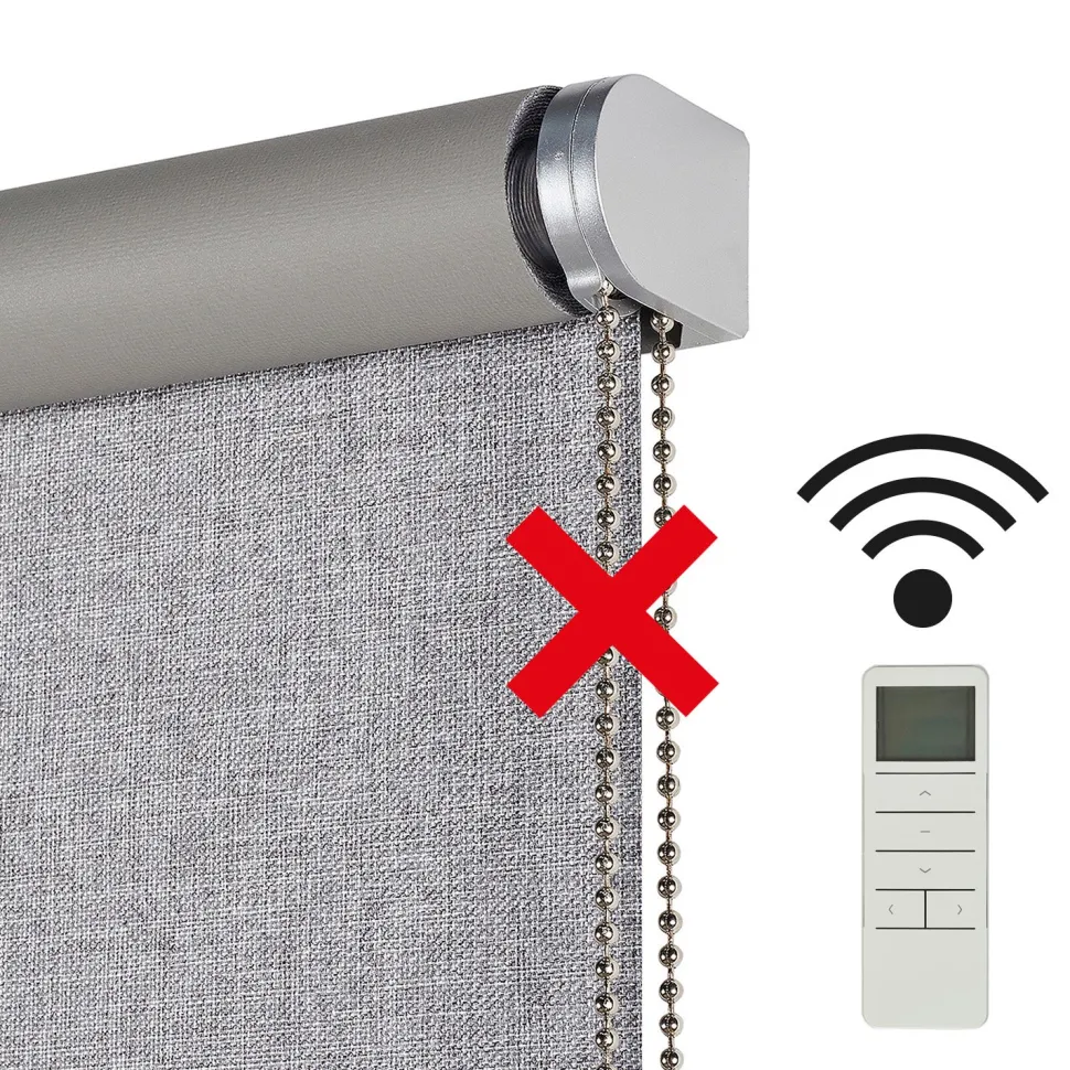 Estor motorizado Opaco premium Texture Gris