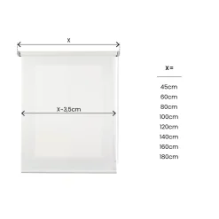 Estor motorizado Traslúcido decorativo Blanco