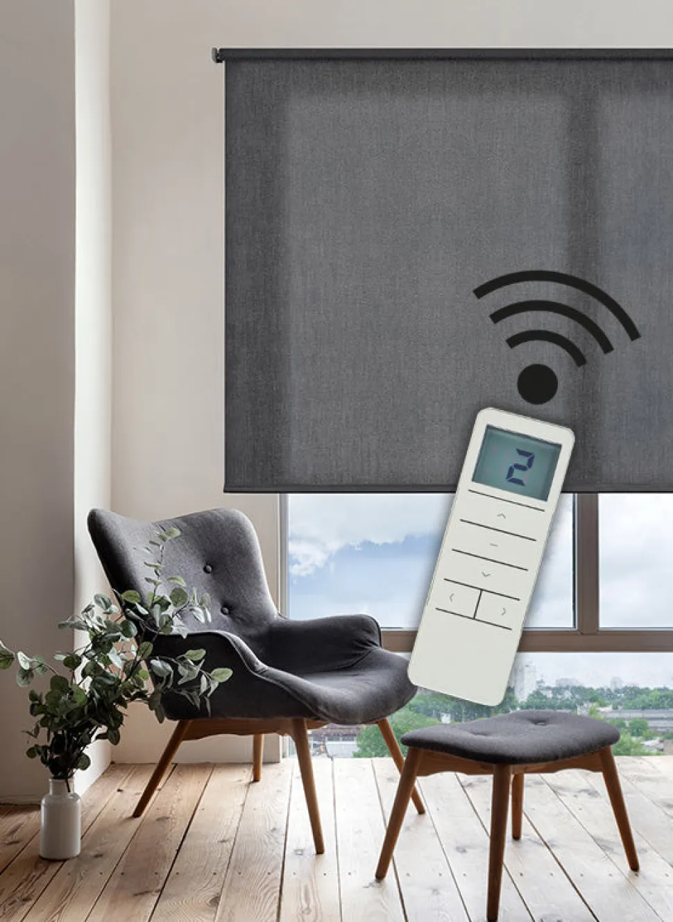Estor motorizado Traslúcido decorativo Marengo