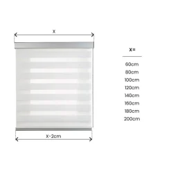 Estor Noche & Día Premium Voile Blanco