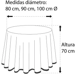 Falda para mesa camilla