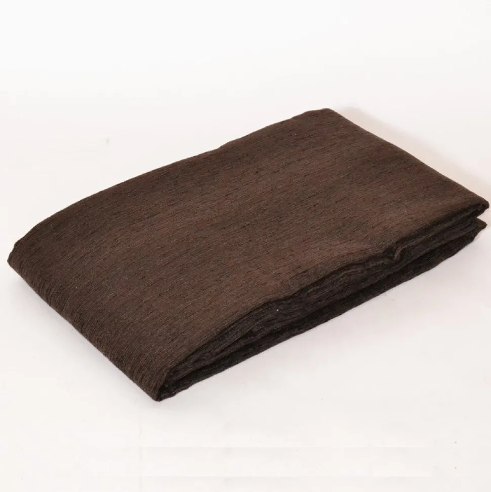Foulard chenilla marron