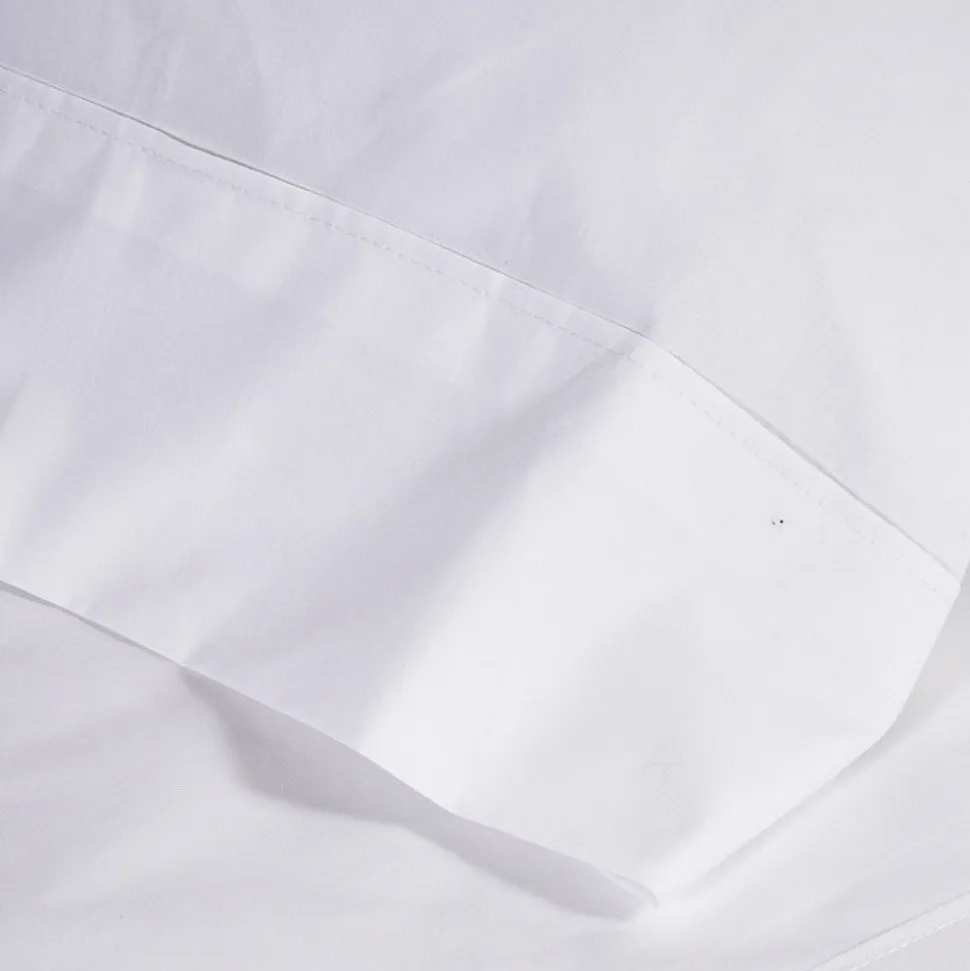 Funda almohada algodón percal 200 hilos blanco