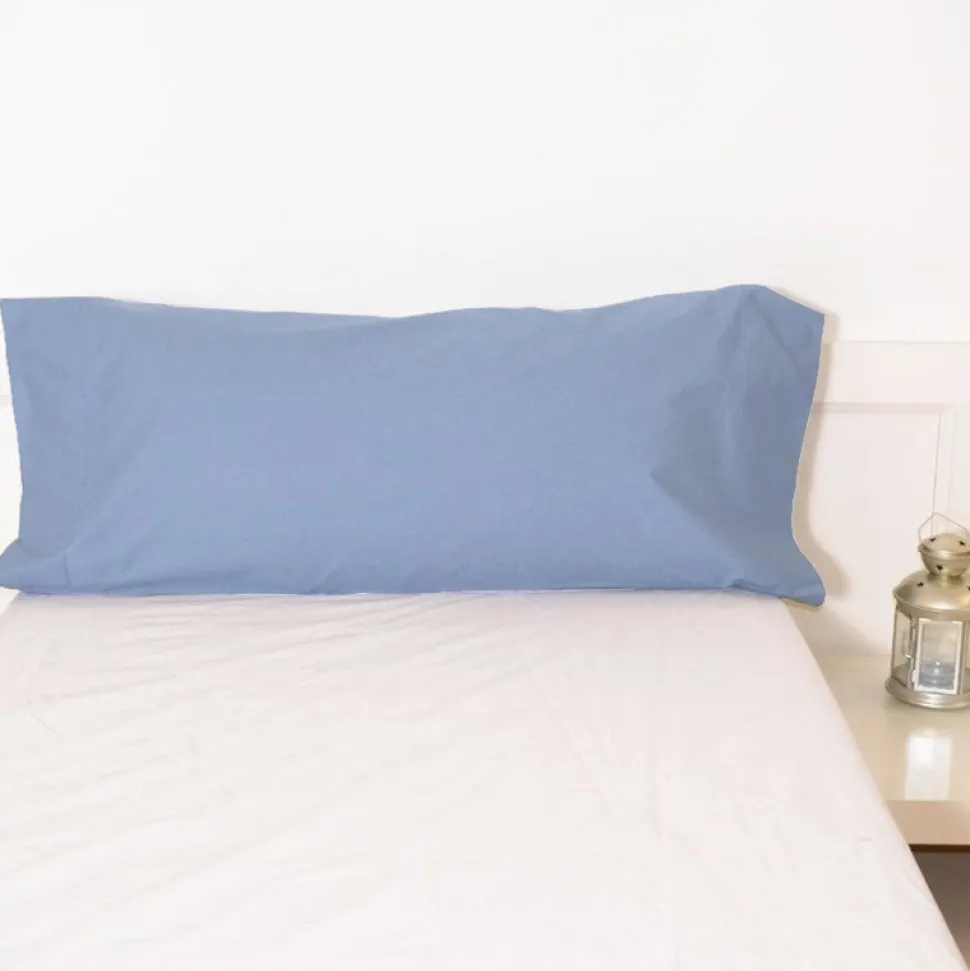 Funda almohada azul indigo 18 basic