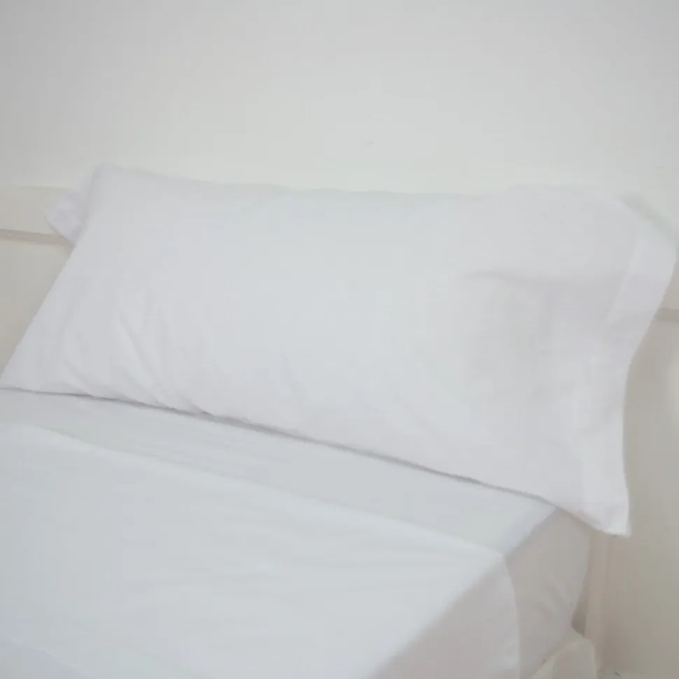 Funda almohada blanca lote 10 unidades