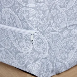 Funda colchón estampada cashmere gris