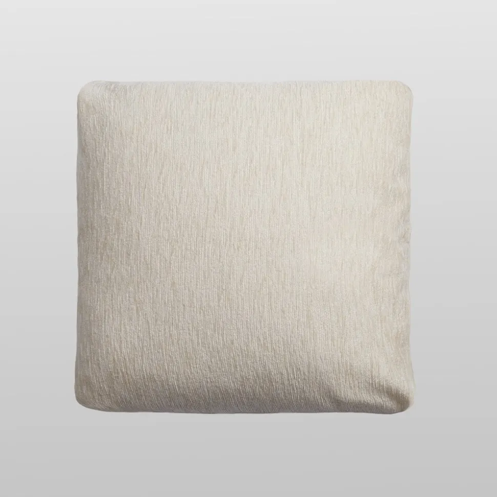Funda de cojin chenilla natural