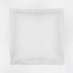 Funda de cojín algodón percal 200 hilos blanco