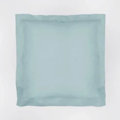 Funda de cojín algodón percal 200 hilos acqua