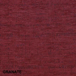 Funda de cojín chenilla granate