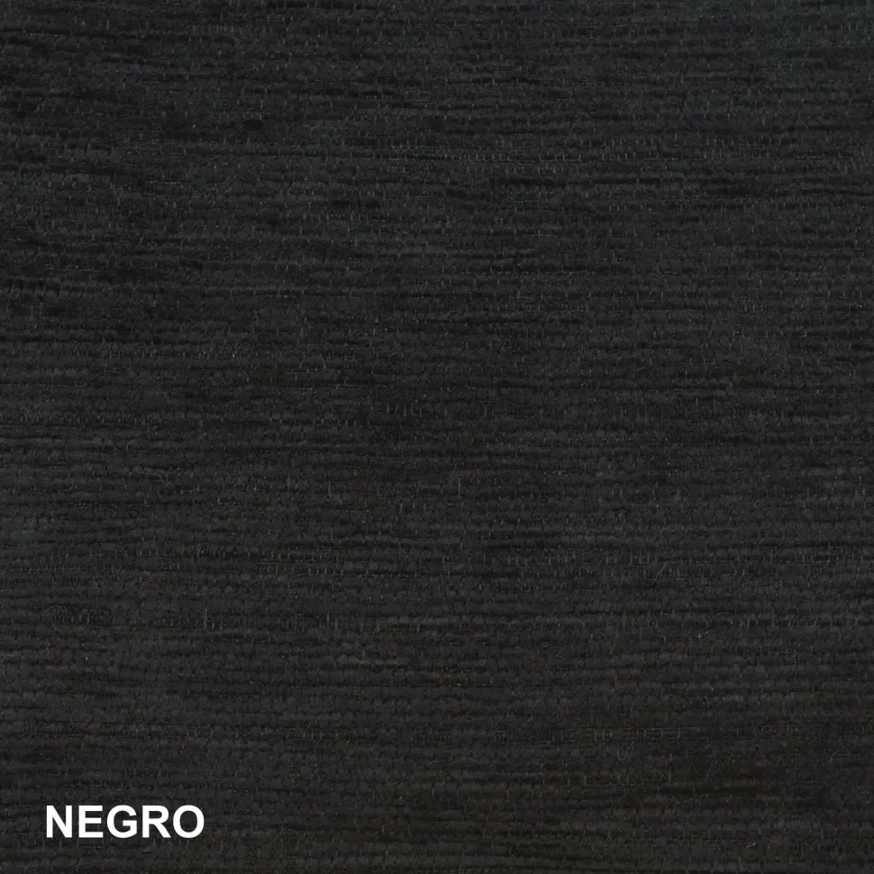 Funda de cojín chenilla negro