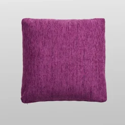 Funda de cojín chenilla violeta