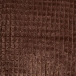 Funda de cojín coralina wafle marron