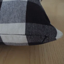 Funda de cojín cotton 45x45 negro 5059