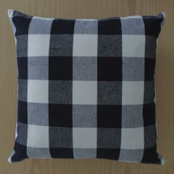 Funda de cojín cotton 45x45 negro 5059