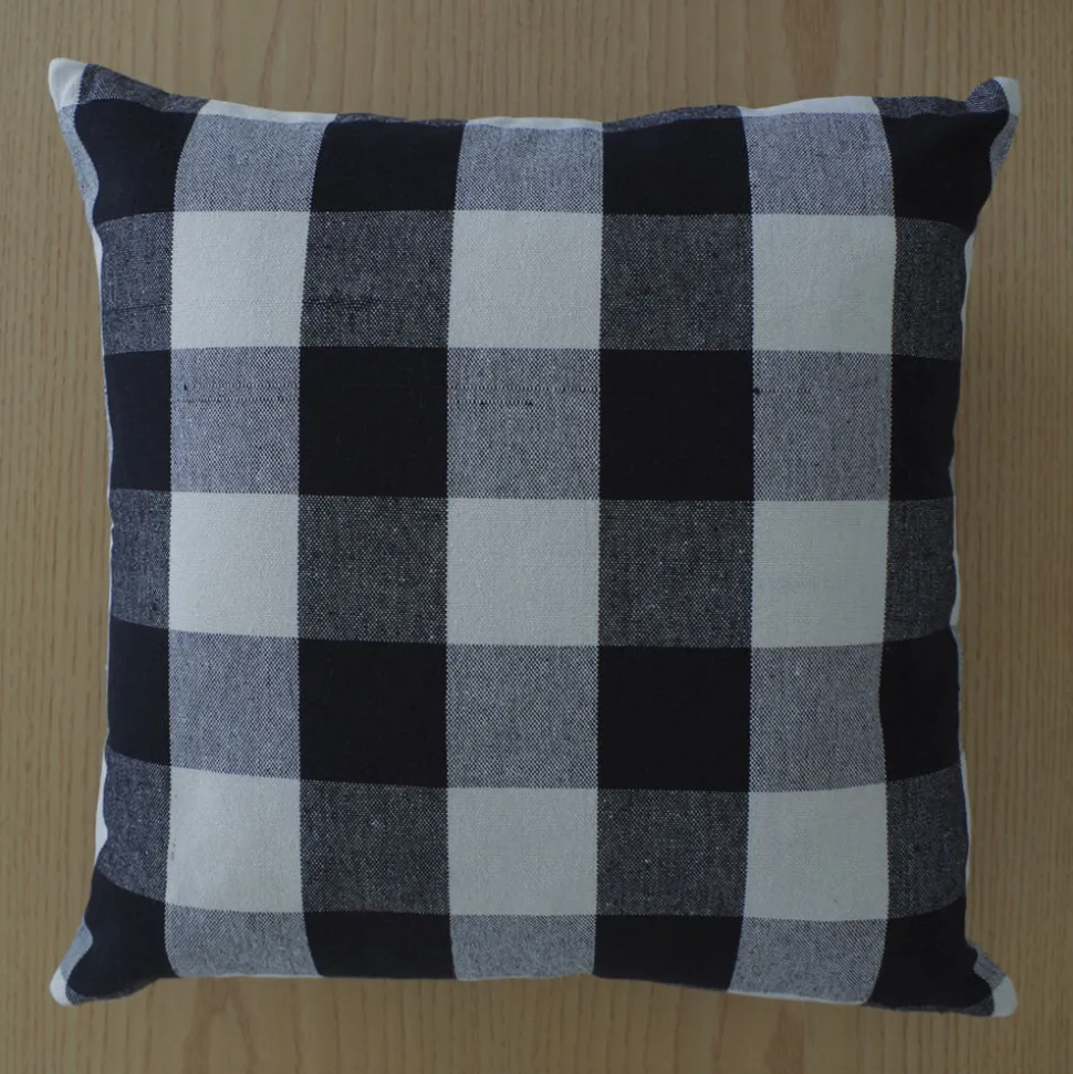 Funda de cojín cotton 45x45 negro 5059