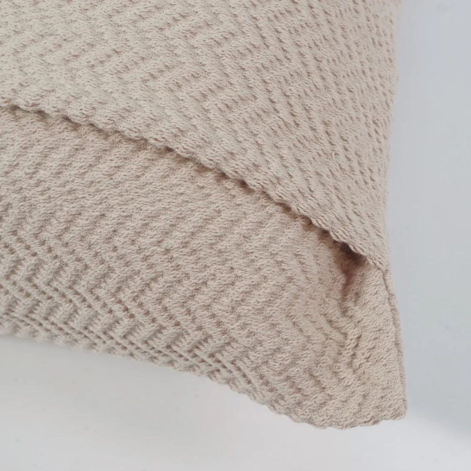 Funda de cojín jacquard 1979 beig