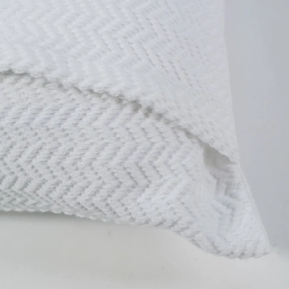 Funda de cojín jacquard 1979 blanco