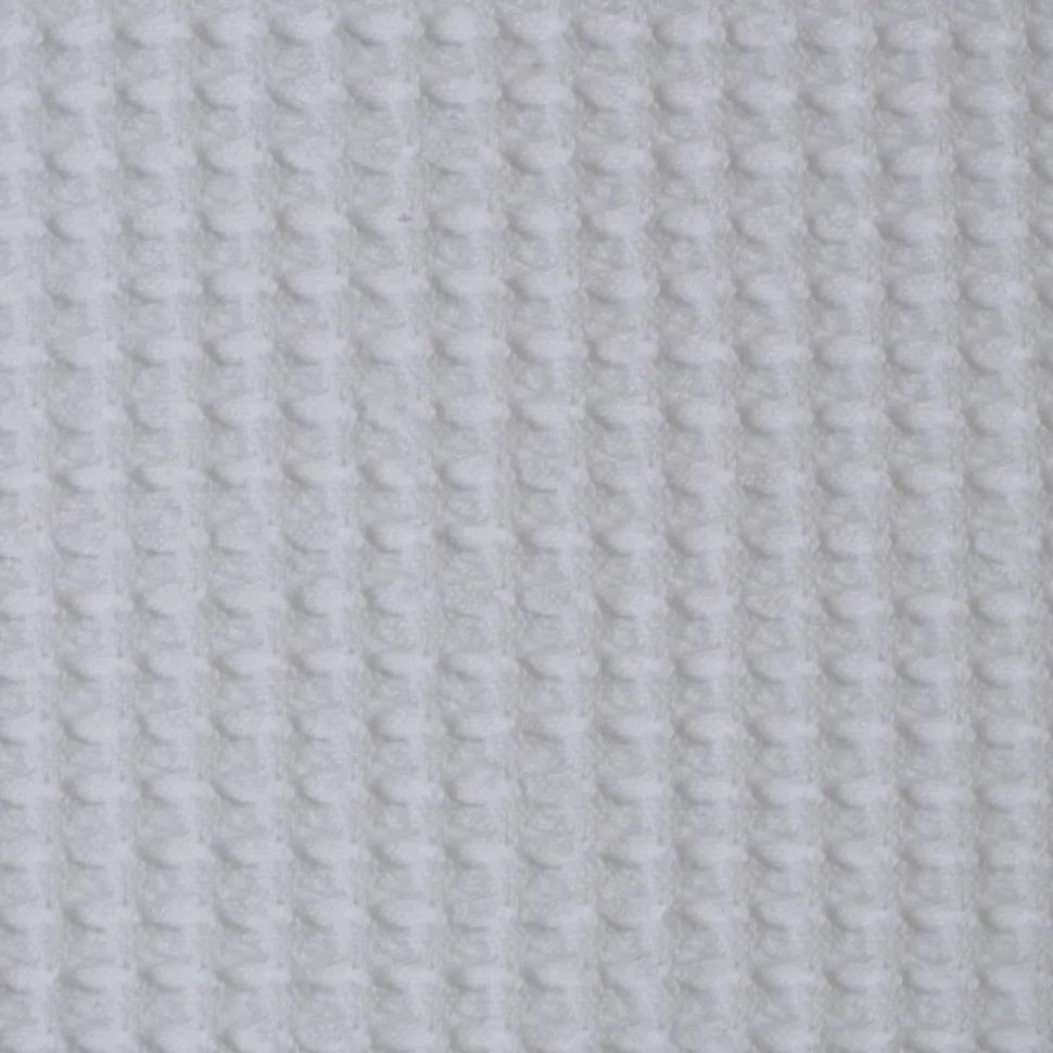 Funda de cojín nido abeja algodón blanco