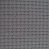 Funda de cojín nido abeja algodón gris 214