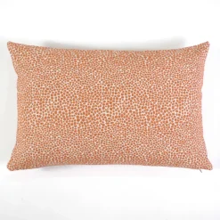 Funda de cojín texturado 801 topo naranja