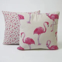 Funda de cojín 43x43 loneta estampada fantasía
