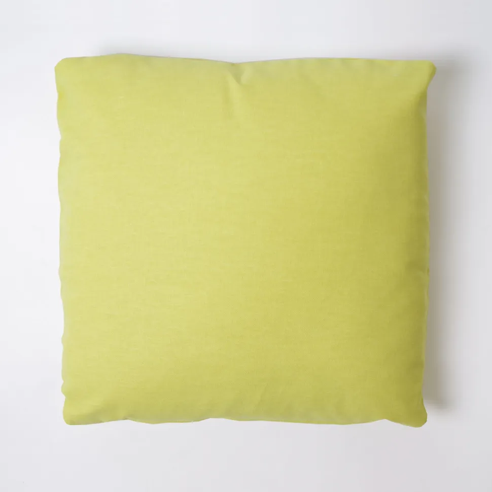 Funda de cojín 43x43 loneta lisa c/pistacho