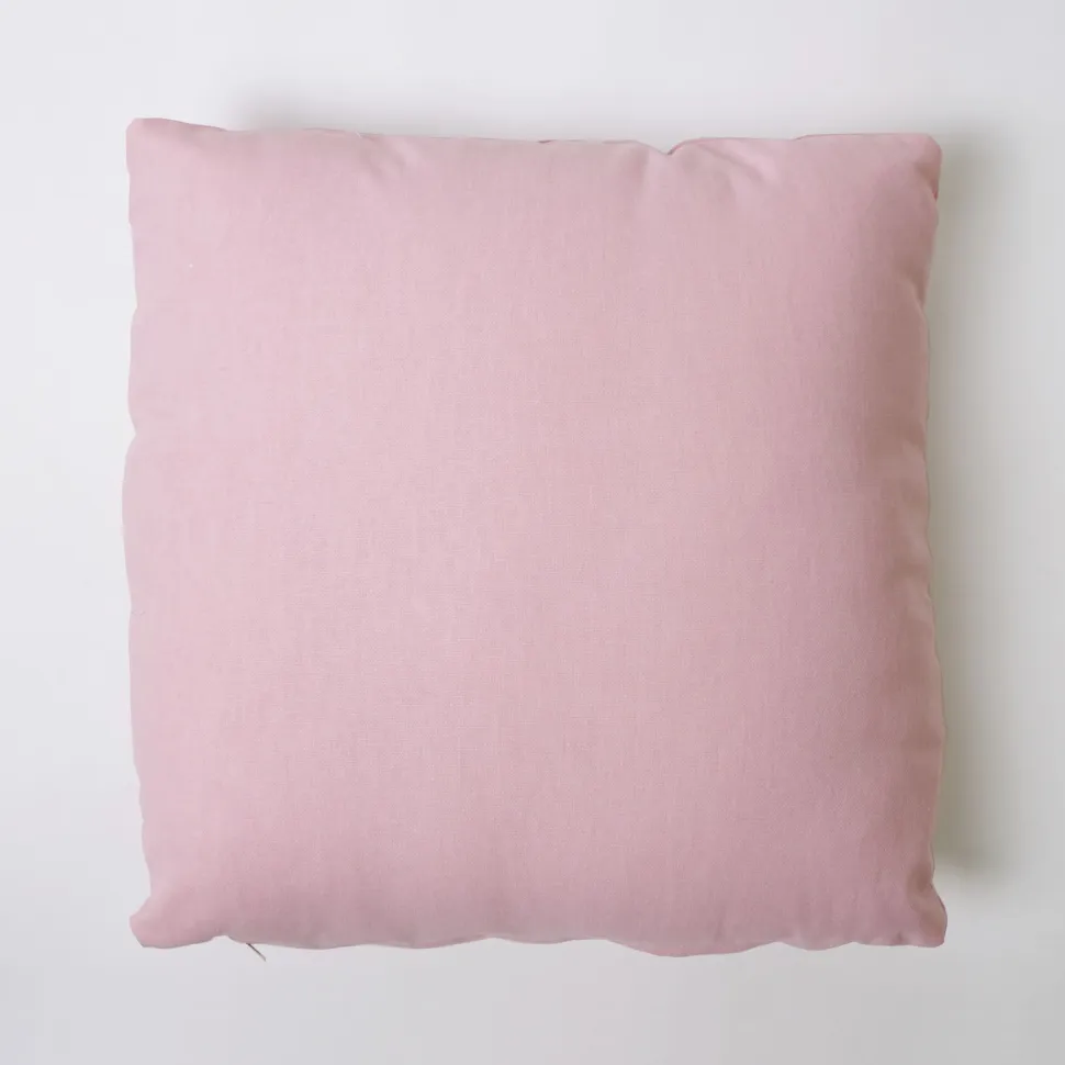 Funda de cojín 43x43 loneta lisa c/rose