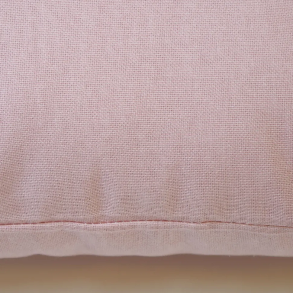 Funda de cojín 43x43 loneta lisa c/rose