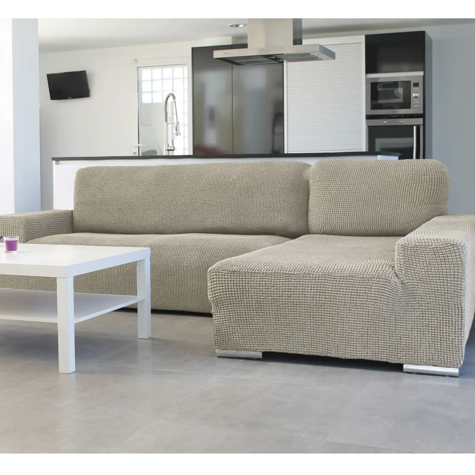 Funda de sofá chaise longue b/corto glamour