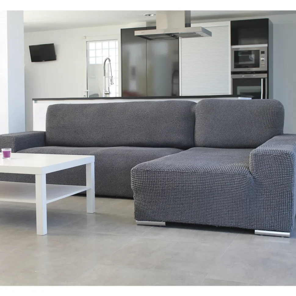 Funda de sofá chaise longue b/corto glamour
