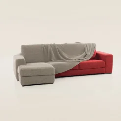 Funda de sofá chaise longue b/corto glamour
