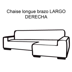 Funda de sofá chaise longue b/largo glamour
