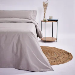Funda nórdica algodón percal 200 hilos beige