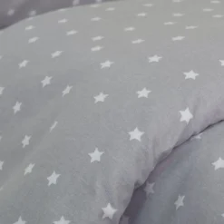 Funda nórdica franela stars gris