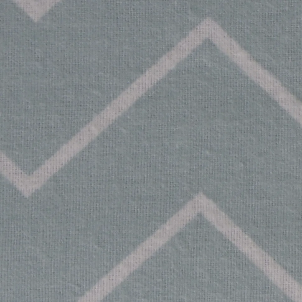 Funda nórdica franela zig zag jade