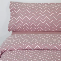 Funda nórdica franela zig zag siena