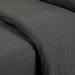 Funda nórdica punto algodón gris melange dark
