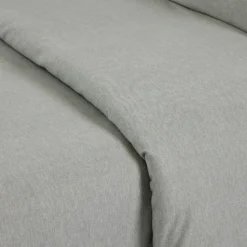 Funda nórdica punto algodón gris melange soft