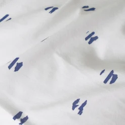 Funda nórdica punto algodón pincel blue
