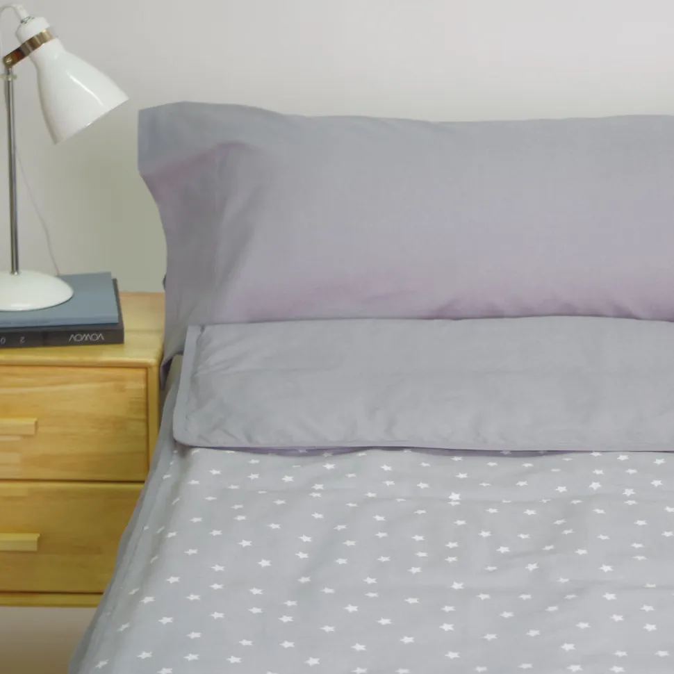 Funda saco ajustable nórdico estrellas gris
