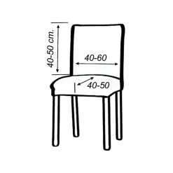 Funda silla con respaldo soraya