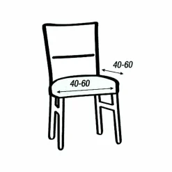 Funda silla elastica modelo rustica 6p