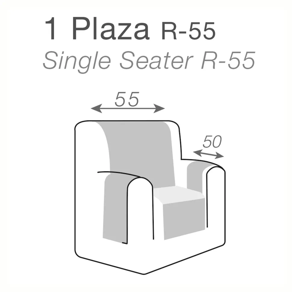 Funda sofa acolchada 1 plaza