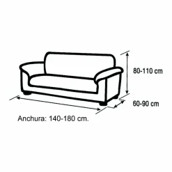 Funda sofa 2 plazas glamour