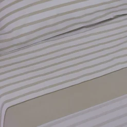 Juego de sábanas algodón berta beige
