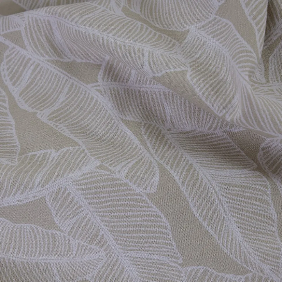 Juego de sábanas algodón casandra beige