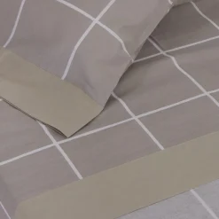Juego de sábanas algodón ona beige