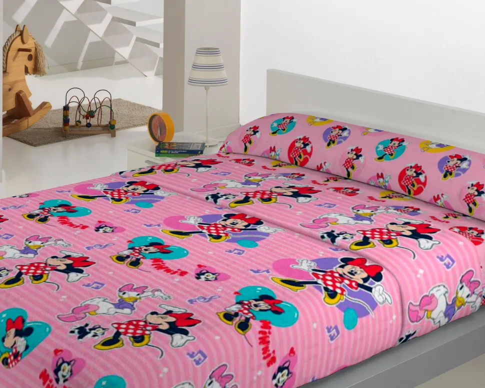 Juego de sábanas coralina Minnie
