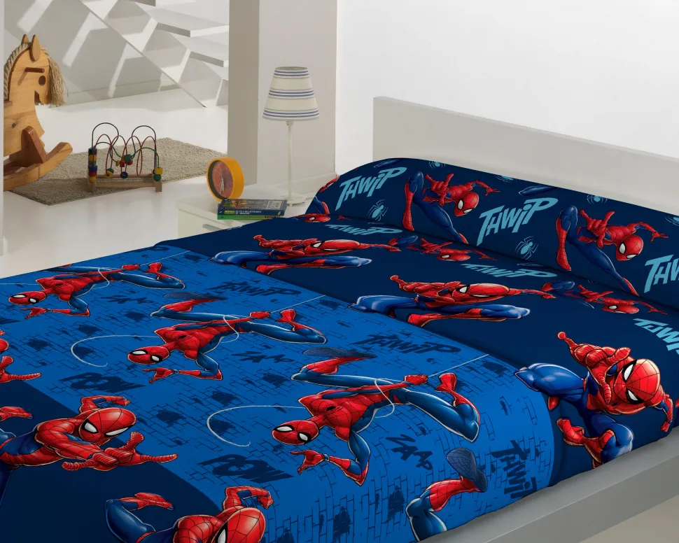 Juego de sábanas coralina Spiderman